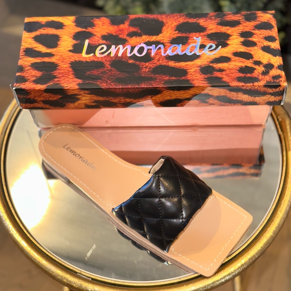 BRAND NEW+ never worn Black Flat sandals